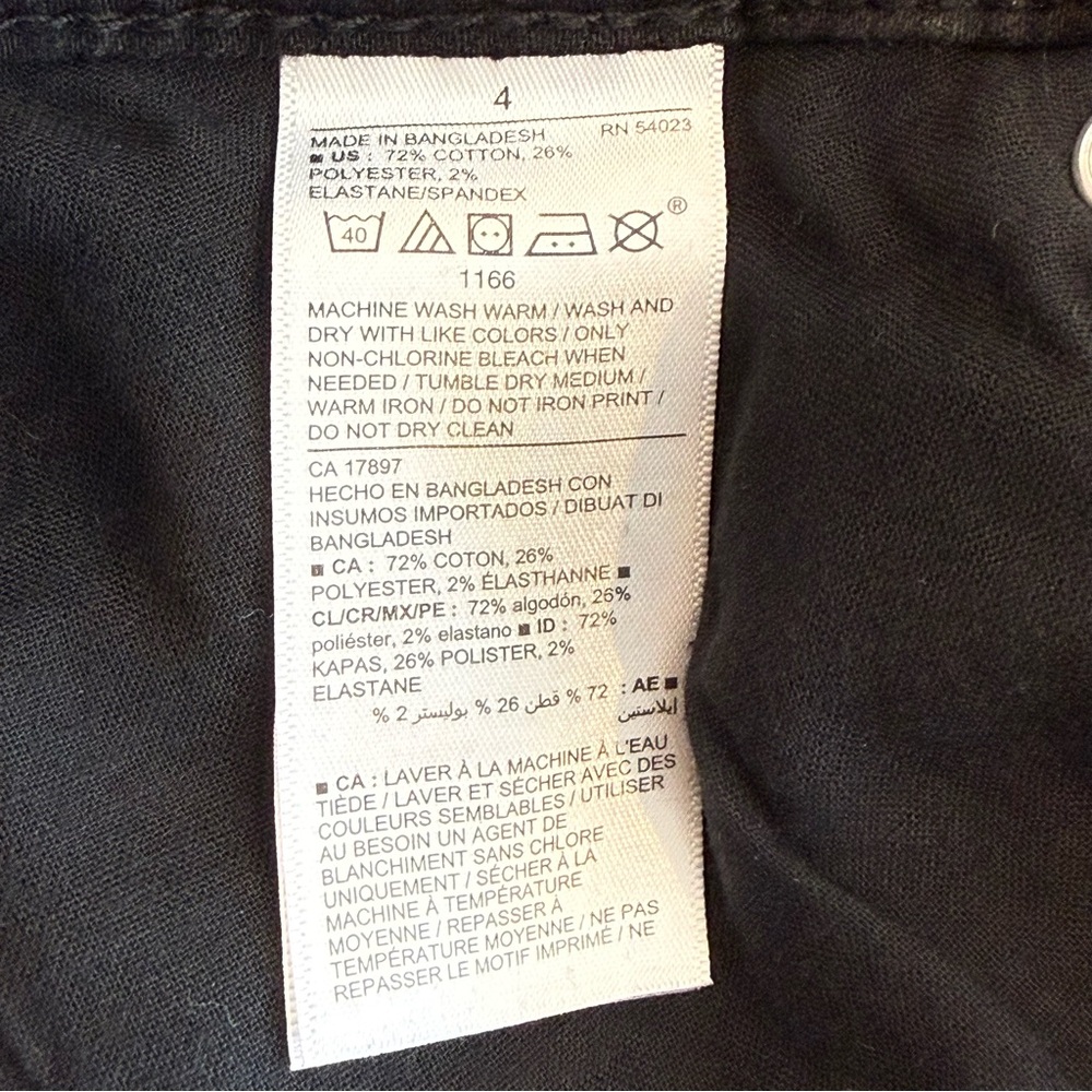 Old Navy Power Slim Straight Hi-Rise Black Jeans - Picture 5 of 9